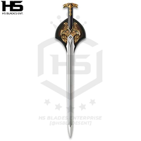 38" Sword Of Bard The Bowman (Battleready Spring Steel & D2 Steel versions are Available) with Plaque from The Hobbit-ORGEX