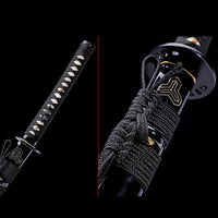 Kill Bill Hattori Hanzo Katana Sword (Japanese Steel is also available) Black-Kill Bill Katana Sword
