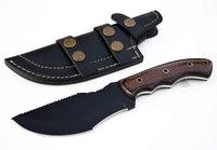 OverT Tracker Knife with Sheath (Spring Steel, D2 Steel are also available)-Camping & Hunting Knife