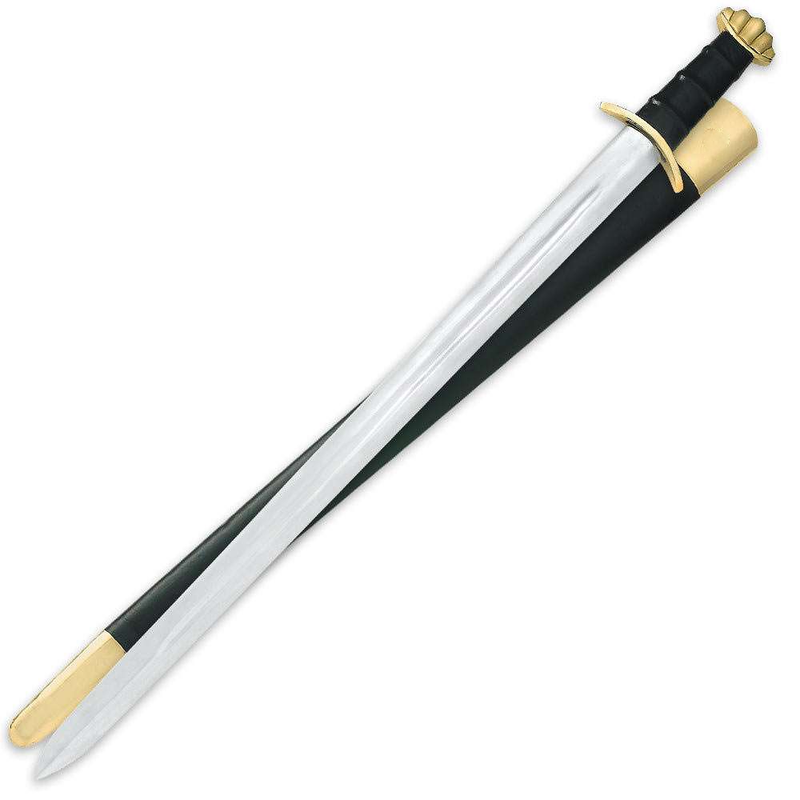 37" Full Tang Viking Norseman Sword (Spring Steel & D2 Steel Battle ready are available) with Scabbard