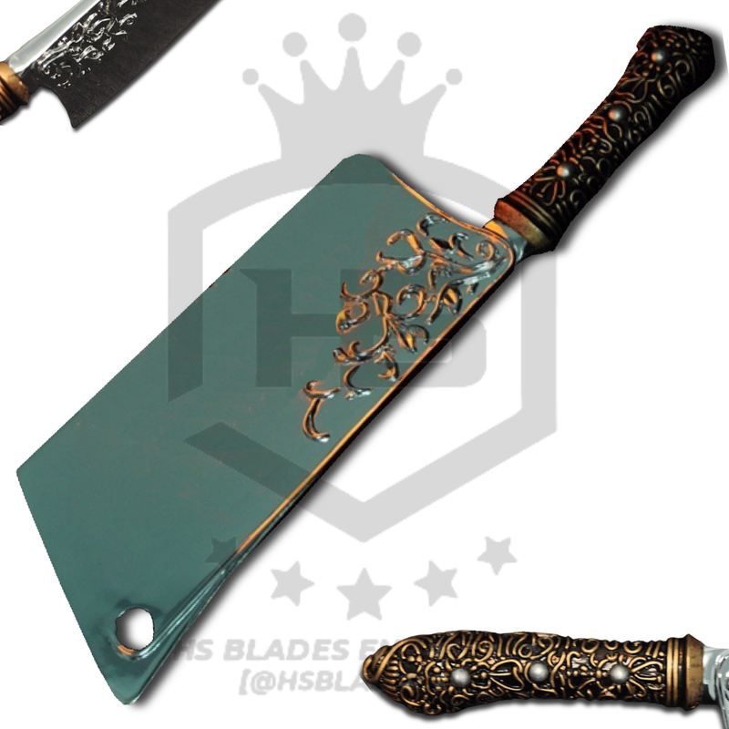 Alice Cleaver of Alice Knife Vorpal Blade Knife with Sheath Vorpal Cleaver with Sheath