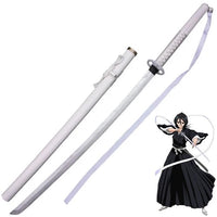 Sode no Shirayuki Rukia Kuchiki Katana in $77 (Japanese Steel Available) Zanpakuto Spirit from Bleach-Black | Bleach Katana | Zanpakuto Katana