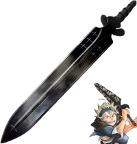39" Demon Dweller Sword of Asta in $149 (BR Spring Steel & Japanese Steel are also available) from Black Clover Swords
