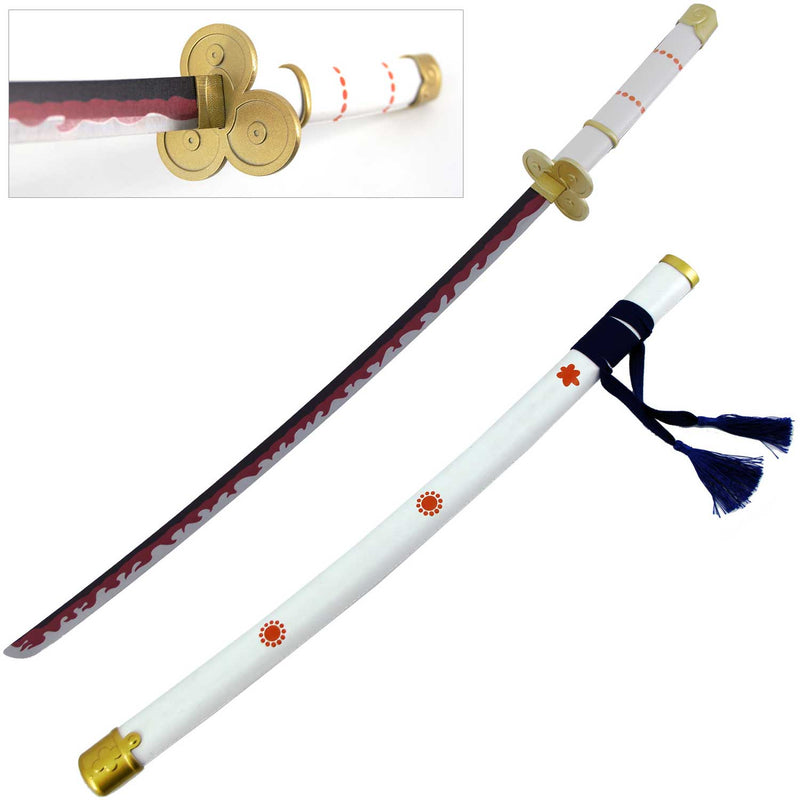 White Ame No Habakiri Enma Sword of Roronoa Zoro in $88 (Japanese Steel is also Available) from One Piece Swords| Japanese Samurai Sword | Type III