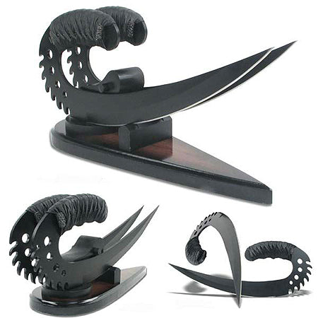 12" Ulak Saber Claws of Furian Riddick (D2 & Japanese Steel is also Available) from The Chronicles of Riddick-Black Sageo