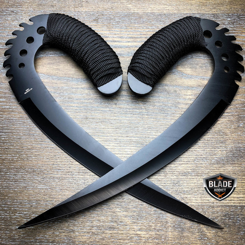 12" Ulak Saber Claws of Furian Riddick (D2 & Japanese Steel is also Available) from The Chronicles of Riddick-Black Heartbean Cord