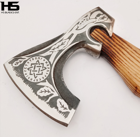 The Fermor Gungnir: Camping Functional Axe with Leather Sheath in Just $69-Functional Viking Axe