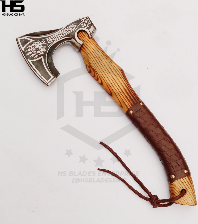 The Bjorn I: Camping Functional Axe in Just $69 with Leather Sheath-Functional Viking Axe