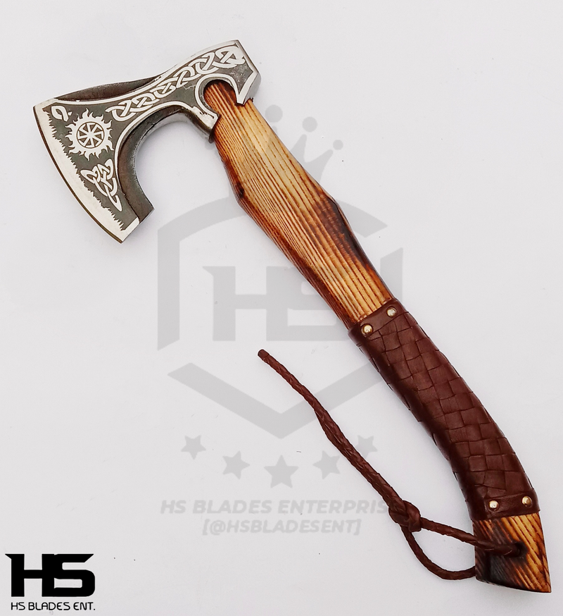 The Kolovrot: Camping Functional Axe in Just $69 with Leather Sheath-Functional Viking Axe