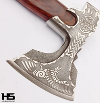 The Azwyrd II: Camping Functional Axe in Just $69 with Leather Sheath-Functional Viking Axe