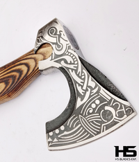 The Midgardsormr: Camping Functional Axe with Leather Sheath in Just $69-Functional Viking Axe