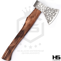 The Smokin Skal: Battle Ready Functional Axe w/ Leather Sheath in Just $69-Functional Viking Axe