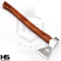 The Heathen Skull: Camping Functional Axe w/ Leather Sheath in Just $69-Functional Viking Axe