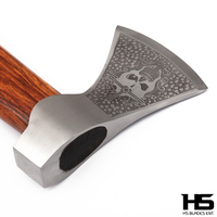 The Heathen Skull: Camping Functional Axe w/ Leather Sheath in Just $69-Functional Viking Axe