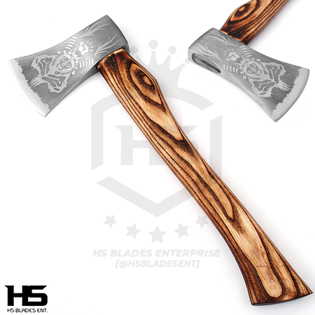 The Ulf: Battle Ready Functional Axe in Just $69 with Leather Sheath-Functional Viking Axe