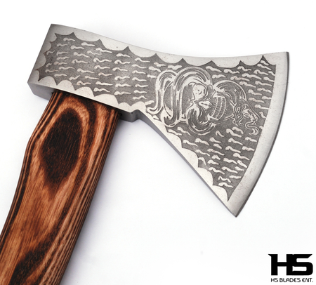 The Serpent of Hel: Camping Functional Axe in Just $69 with Leather Sheath-Functional Viking Axe