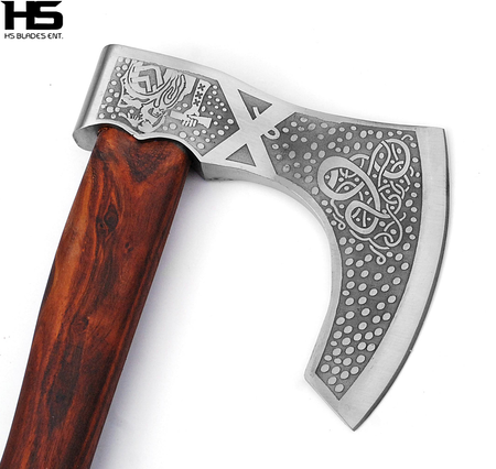 The Serpent of Angrboda: Camping Functional Axe in Just $69 with Leather Sheath-Functional Viking Axe