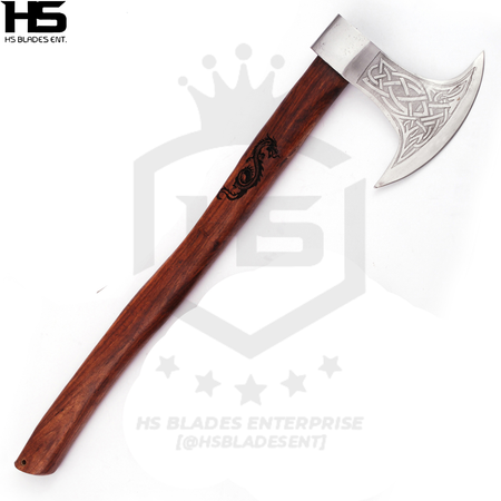 The Midothila: Camping Functional Axe in Just $69 with Leather Sheath (Functional Viking Axe)