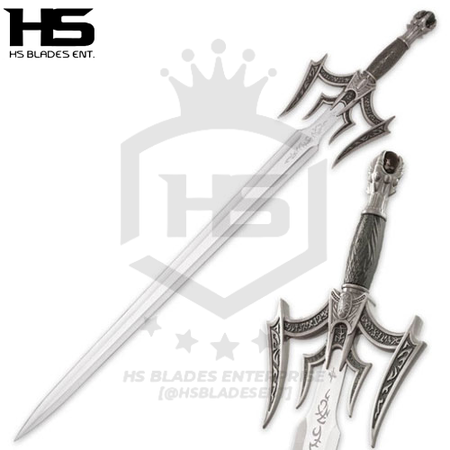 41" Luciendar Sword of Light (Spring Steel & D2 Steel Battle Ready Versions are Available) with Wall Plaque & Sheath-High Polish Type I