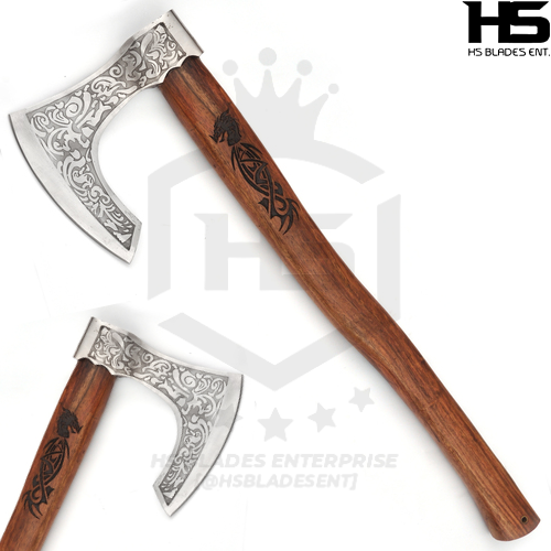 The Sleipnir II: Functional Axe in Just $69 with Leather Sheath (Functional Viking Axe)