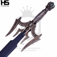 41" Luciendar Sword of Light Dark Edition (Spring Steel & D2 Steel Battle Ready Versions are Available) with Wall Plaque & Sheath-Type II