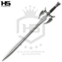 37" Kilgorin Sword Reissue (Spring Steel & D2 Steel Battle Ready Versions are Available) with Wall Plaque-Low Polish