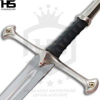 Pair of Narsil Sword & Shards of Narsil Sword in Just $111 (Battle Ready Spring Steel & D2 Steel Available) with Plaque & Scabbard from Lord of The Rings-LOTR Swords