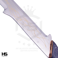 38" Hadhafang Sword of Arwen in Just $88 (Battleready Spring Steel & D2 Steel versions are Available) The Queen of Middle Earth from Lord of The Rings-Black