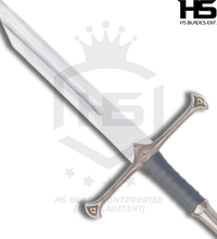 Pair of Narsil Sword & Shards of Narsil Sword in Just $111 (Battle Ready Spring Steel & D2 Steel Available) with Plaque & Scabbard from Lord of The Rings-LOTR Swords