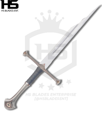 30" Handle Shard of Narsil Sword in Just $66 (Battle Ready Spring Steel & D2 Steel Available) of King Isildur from Lord of The Rings with Plaque and Sheath