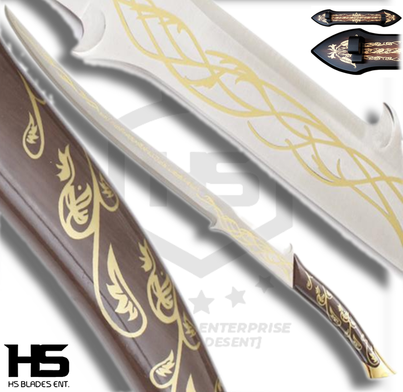 38" Hadhafang Sword of Arwen in Just $99 (Battleready Spring Steel & D2 Steel versions are Available) The Queen of Middle Earth from Lord of The Rings-Brown