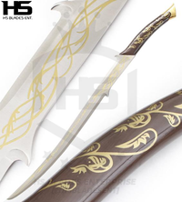 38" Hadhafang Sword of Arwen in Just $99 (Battleready Spring Steel & D2 Steel versions are Available) The Queen of Middle Earth from Lord of The Rings-Brown