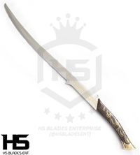 38" Hadhafang Sword of Arwen in Just $99 (Battleready Spring Steel & D2 Steel versions are Available) The Queen of Middle Earth from Lord of The Rings-Brown