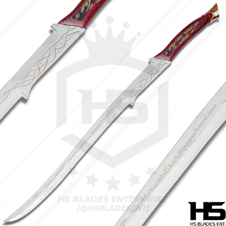 38" Hadhafang Sword of Arwen in Just $77 (Battleready Spring Steel & D2 Steel versions are Available) The Queen of Middle Earth from Lord of The Rings