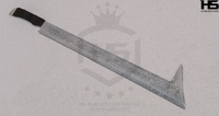 Uruk Hai Scimitar Sword in Just $59 (Battle Ready Spring Steel, Damascus & D2 Steel Versions are also Available) from Lord of The Rings with Plaque