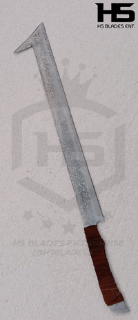 Uruk Hai Scimitar Sword in Just $59 (Battle Ready Spring Steel, Damascus & D2 Steel Versions are also Available) from Lord of The Rings with Plaque