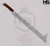 Uruk Hai Scimitar Sword in Just $59 (Battle Ready Spring Steel, Damascus & D2 Steel Versions are also Available) from Lord of The Rings with Plaque