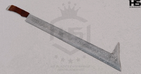 Uruk Hai Scimitar Sword in Just $59 (Battle Ready Spring Steel, Damascus & D2 Steel Versions are also Available) from Lord of The Rings with Plaque