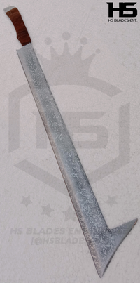 Uruk Hai Scimitar Sword in Just $59 (Battle Ready Spring Steel, Damascus & D2 Steel Versions are also Available) from Lord of The Rings with Plaque