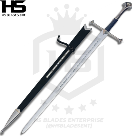 Pair of Anduril Sword & Sting Sword in Just $111 (Battle Ready Spring Steel & D2 Steel Available) of King Aragorn & Frodo Baggins with Scabbard from Lord of The Rings-LOTR Swords