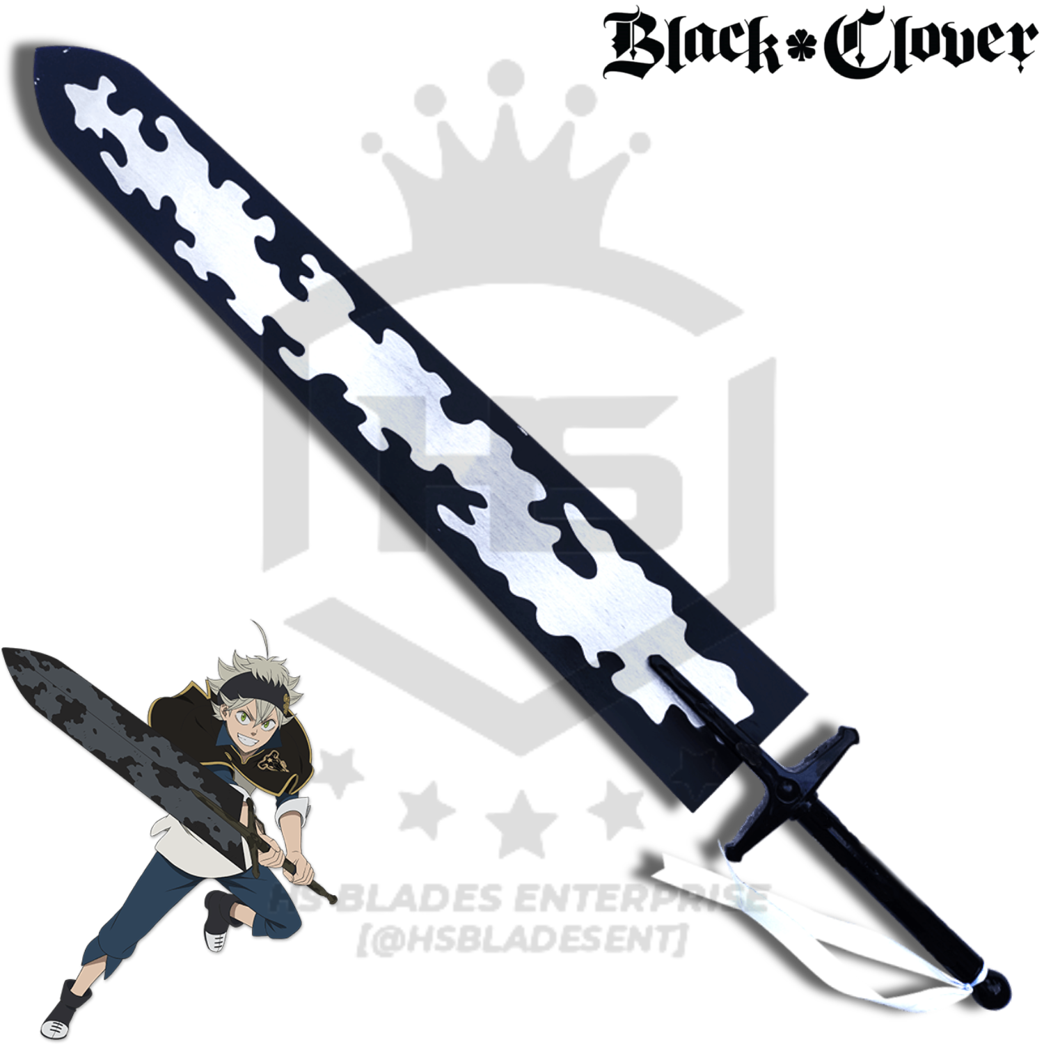 44 Demon Slayer Sword Of Asta Black Clover Swords BR Spring Steel 44-demon-slayer-sword-of-asta-black-clover-swords-br-spring-steel