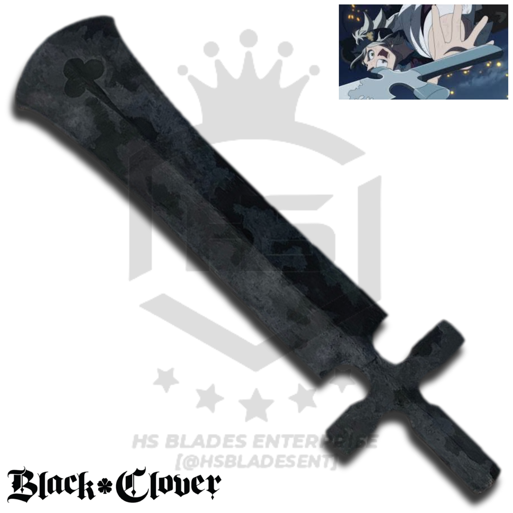 32" Demon Destroyer Sword of AstaBlack Clover Swords (BR Spring Steel & Japanese Steel are also