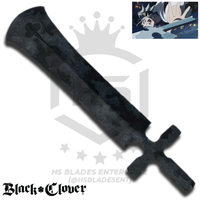 32" Demon Destroyer Sword of Asta in $99 (BR Spring Steel & Japanese Steel are also available) from Black Clover Swords-Type II