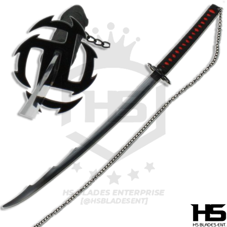 Edition I Tensa Zangetsu Sword of Ichigo Kurosaki in just $77 (Japanese Steel Available) from Bleach-Black Blade | Bleach Katana