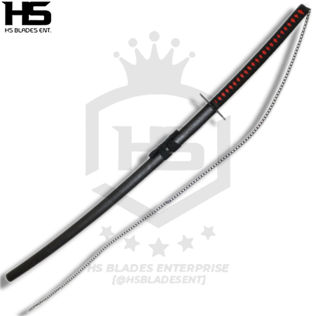 Edition I Tensa Zangetsu Sword of Ichigo Kurosaki in just $88 (Japanese Steel Available) Zanpakuto from Bleach-Polished Blade | Bleach Katana | Zanpakuto Katana