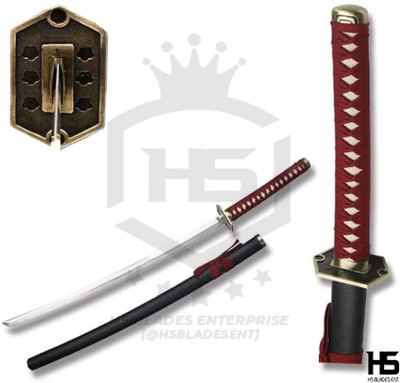Tobiume Katana Sword of Momo Hinamori in just $77 (Battle Ready Japanese Steel & Damascus Versions are also available) from The Bleach-Red | Bleach Katana