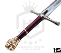 45" Rhindon Sword of High King Peter in $88 (Spring Steel & D2 Steel Battle ready Available) from Chronicles of Narnia-Silver Plated | Narnia Sword