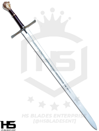 45" Rhindon Sword of High King Peter in $88 (Spring Steel & D2 Steel Battle ready Available) from Chronicles of Narnia-Silver Plated | Narnia Sword