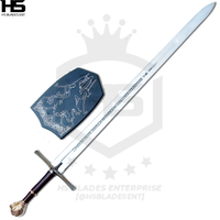 45" Rhindon Sword of High King Peter in $88 (Spring Steel & D2 Steel Battle ready Available) from Chronicles of Narnia-Silver Plated | Narnia Sword