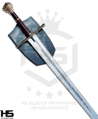 45" Rhindon Sword of High King Peter in $88 (Spring Steel & D2 Steel Battle ready Available) from Chronicles of Narnia-Silver Plated | Narnia Sword